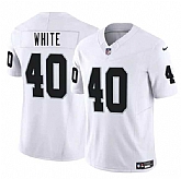 Men & Women & Youth Las Vegas Raiders #40 Devin White White 2025 F.U.S.E. Vapor Stitched Jersey,baseball caps,new era cap wholesale,wholesale hats